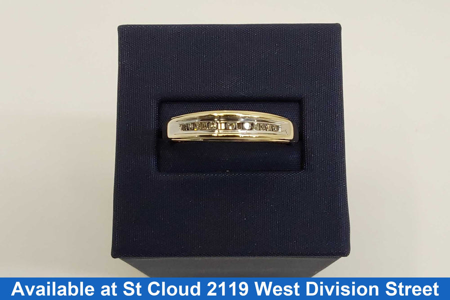 Women's Ring - Anniversary - Yellow Gold 10k (.417) 2.674 Grams Size 12