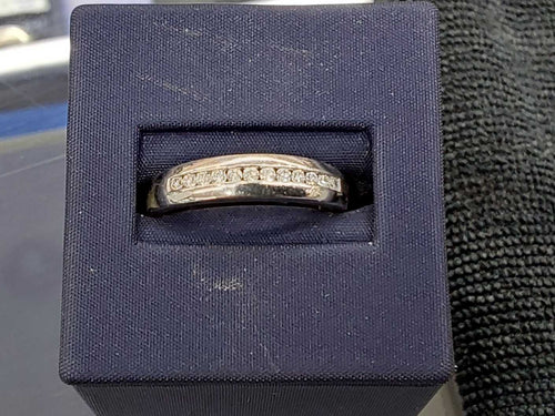 Women's Ring - Anniversary - White Gold 14k (.585) 3.6 Grams Size 10