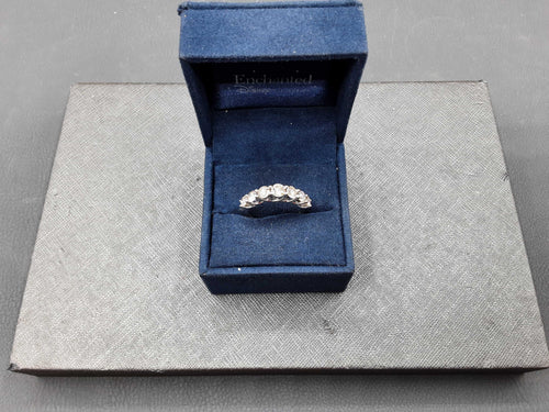 Women's Ring - Anniversary - White Gold 14k (.585) 3.2 grams Size 7.5