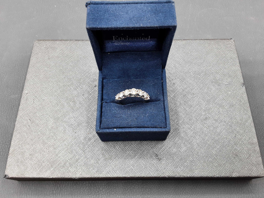 Women's Ring - Anniversary - White Gold 14k (.585) 3.2 grams Size 7.5