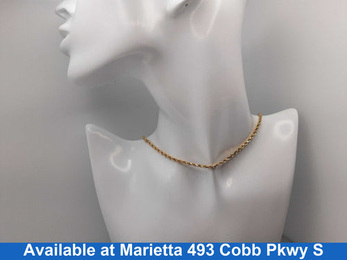 Rope Chain - Yellow Gold 10k (.417) 10.4 grams 20 inch