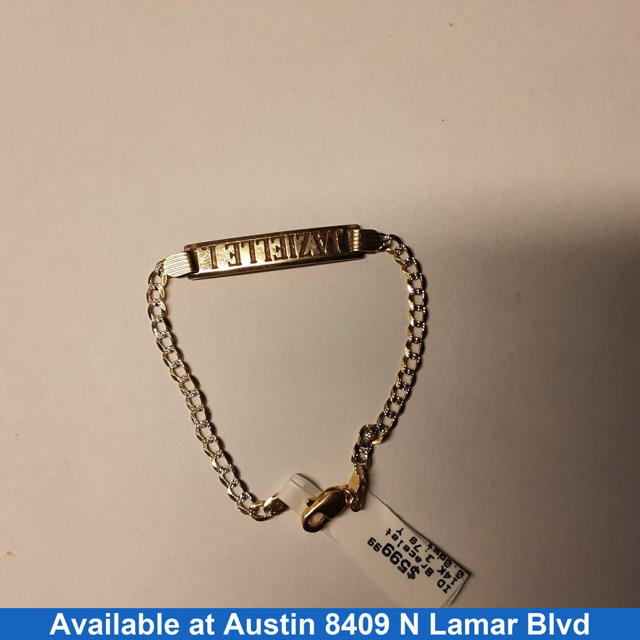 ID Bracelet - Yellow Gold 14k (.585) 3.7 grams 7 inch