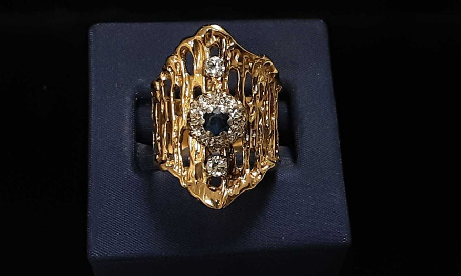 Women's Ring - Yellow Gold 14k (.585) 8.8 grams Size 7.5