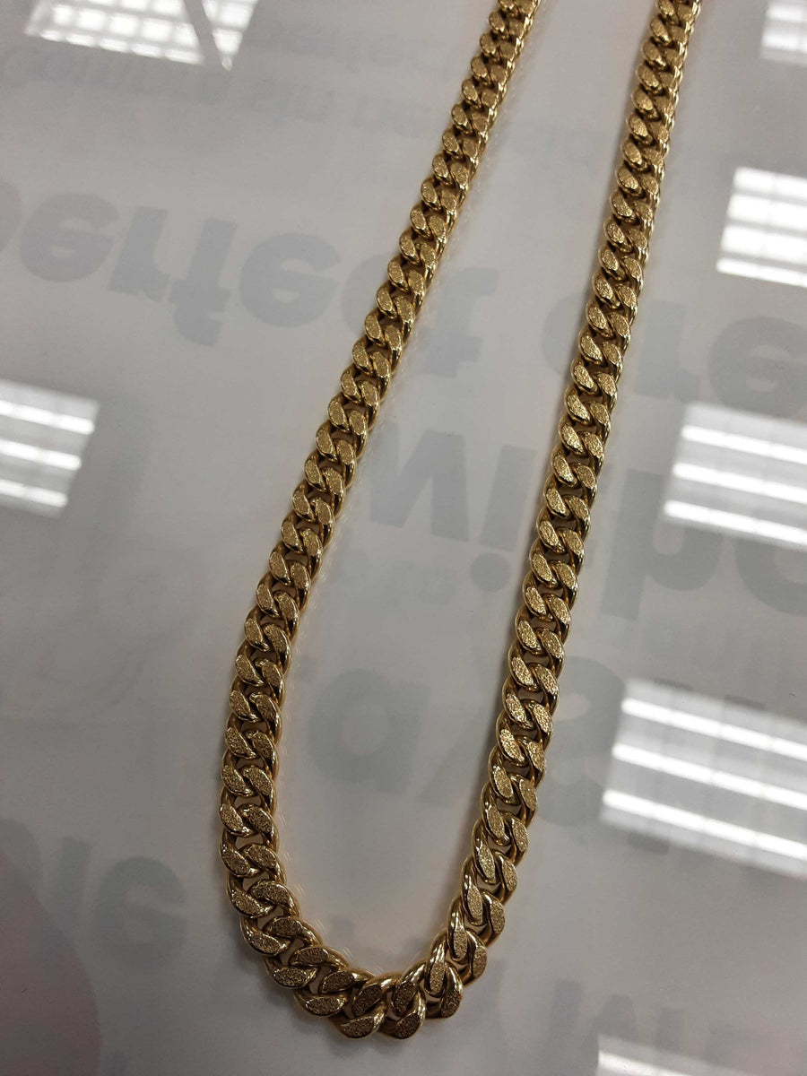 Cuban Link Chain - Yellow Gold 10k (.417) 18.6 grams 24 inch