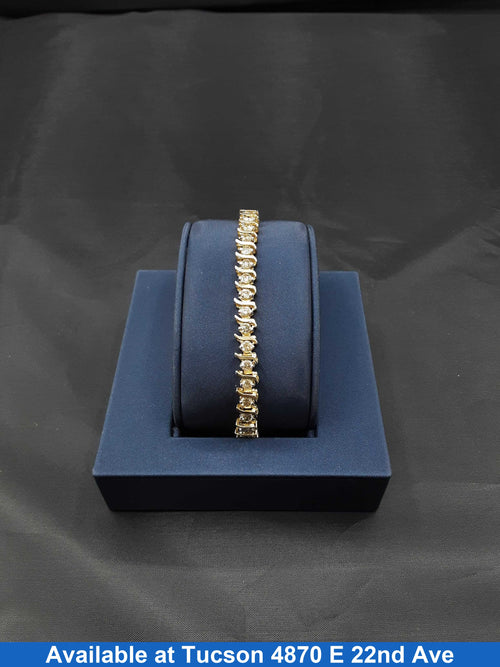 Tennis Bracelet - Yellow Gold 14k (.585) 14.1 grams 8 inch