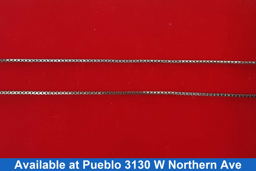Box Chain - White Gold 14k (.585) 3.1 grams 22 inch