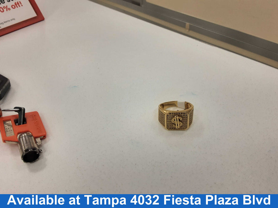 Men's Ring - Yellow Gold 14k (.585) 6.3 grams Size 10