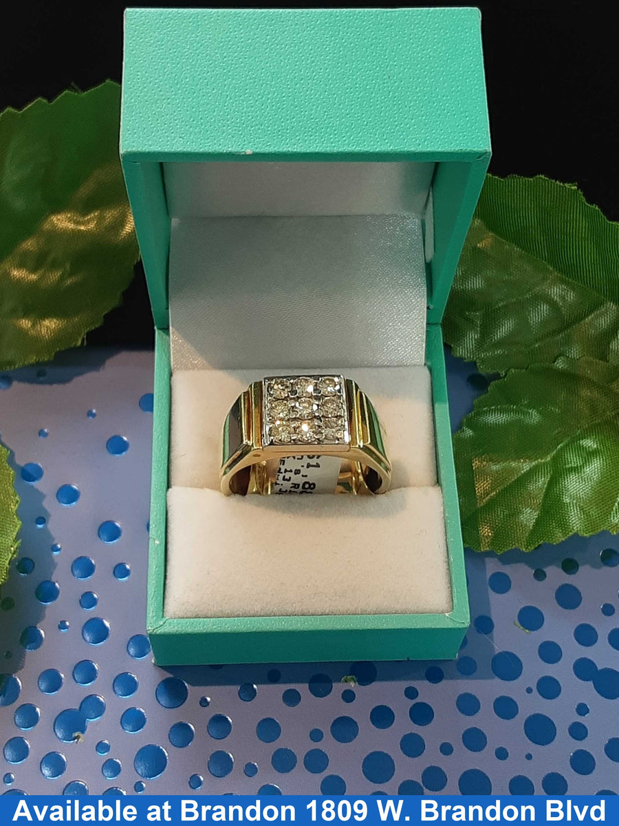 Men's Ring - Yellow Gold 14k (.585) 13.3 grams Size 11.5