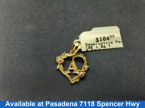 Pendant - Yellow Gold 10k (.417) 1 grams