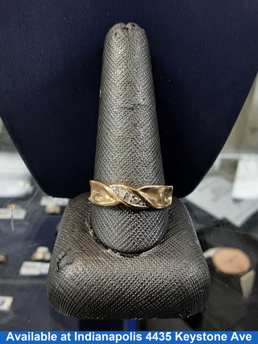 Ring - Wedding Band - Yellow Gold 10k (.417) 5.1 grams Size 11