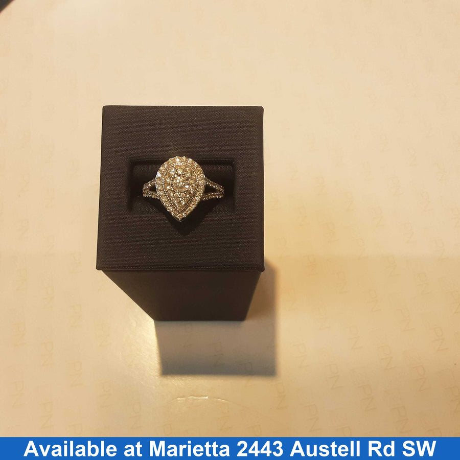 Women's Ring - White Gold 14k (.585) 4.3 grams Size 6