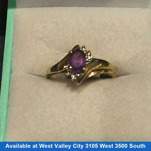 Women's Ring - Yellow Gold 10k (.417) 2 grams Size 20