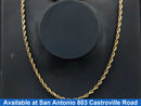Rope Chain - Yellow Gold 10k (.417) 15.3 grams 24 inch