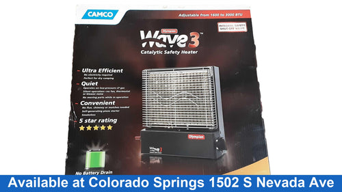 Camco Wave 3 Black Space / Room Heater