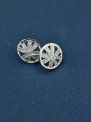 Gold Ball Earrings - White Gold 14k (.585) 2.1 grams
