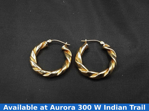 Bangle Earrings - Yellow Gold 14k (.585) 2.7 grams