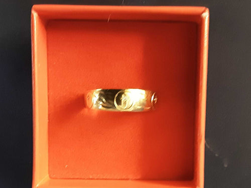 Ring - Wedding Band - Yellow Gold 10k (.417) 2.4 grams Size 11