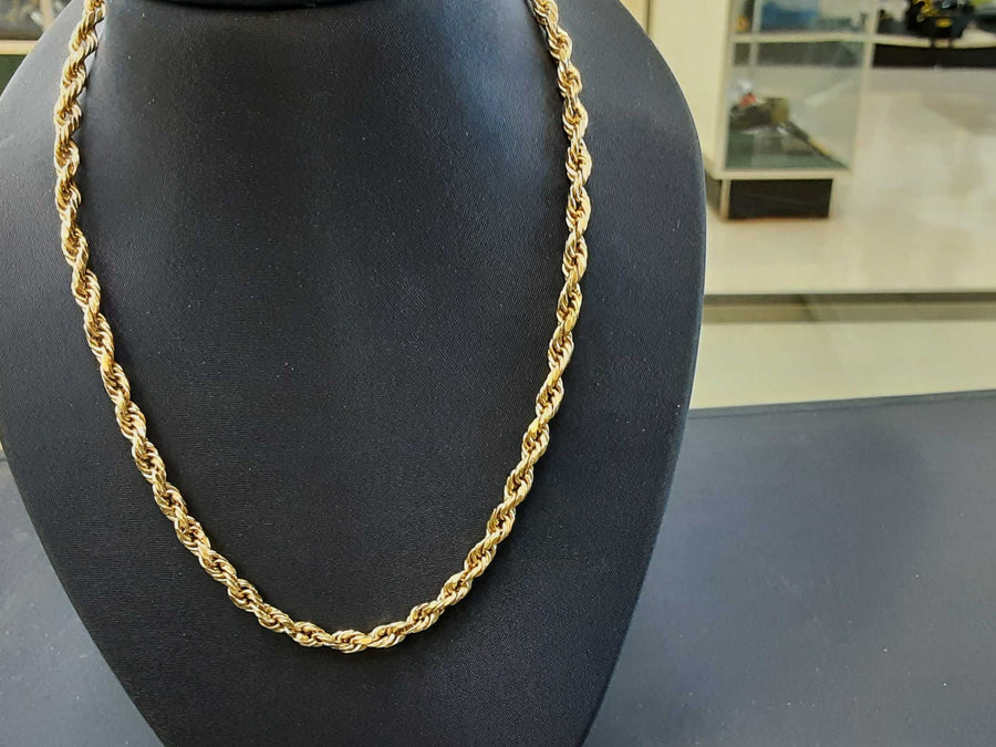 Rope Chain - Yellow Gold 14k (.585) 6.2 grams 20 inch