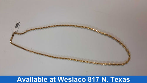 Rope Chain - Yellow Gold 14k (.585) 12.01 grams 20 inch