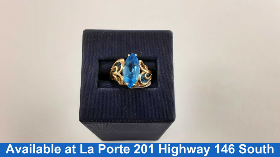 Women's Ring - Yellow Gold 14k (.585) 5.2 grams Size 7.5