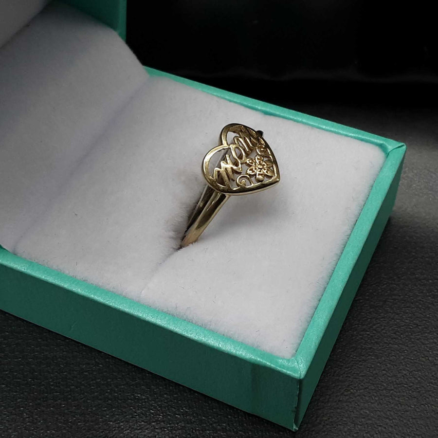 Women's Ring - Mother's - Yellow Gold 10k (.417) 1.1 grams Size 8