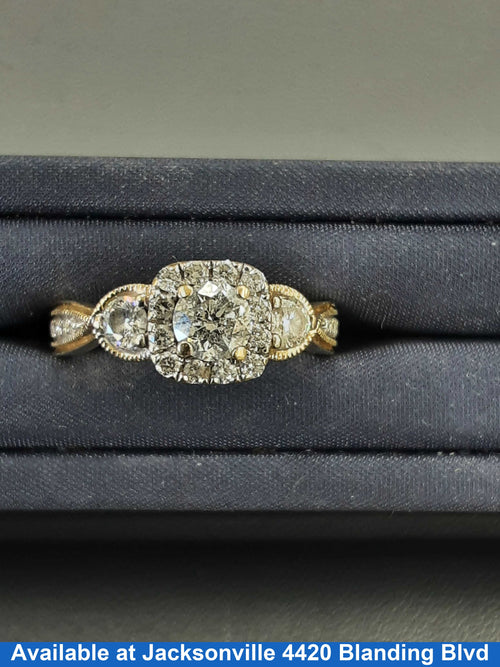 Women's Ring - Solitaire - Yellow Gold 14k (.585) 4.6 grams Size 7
