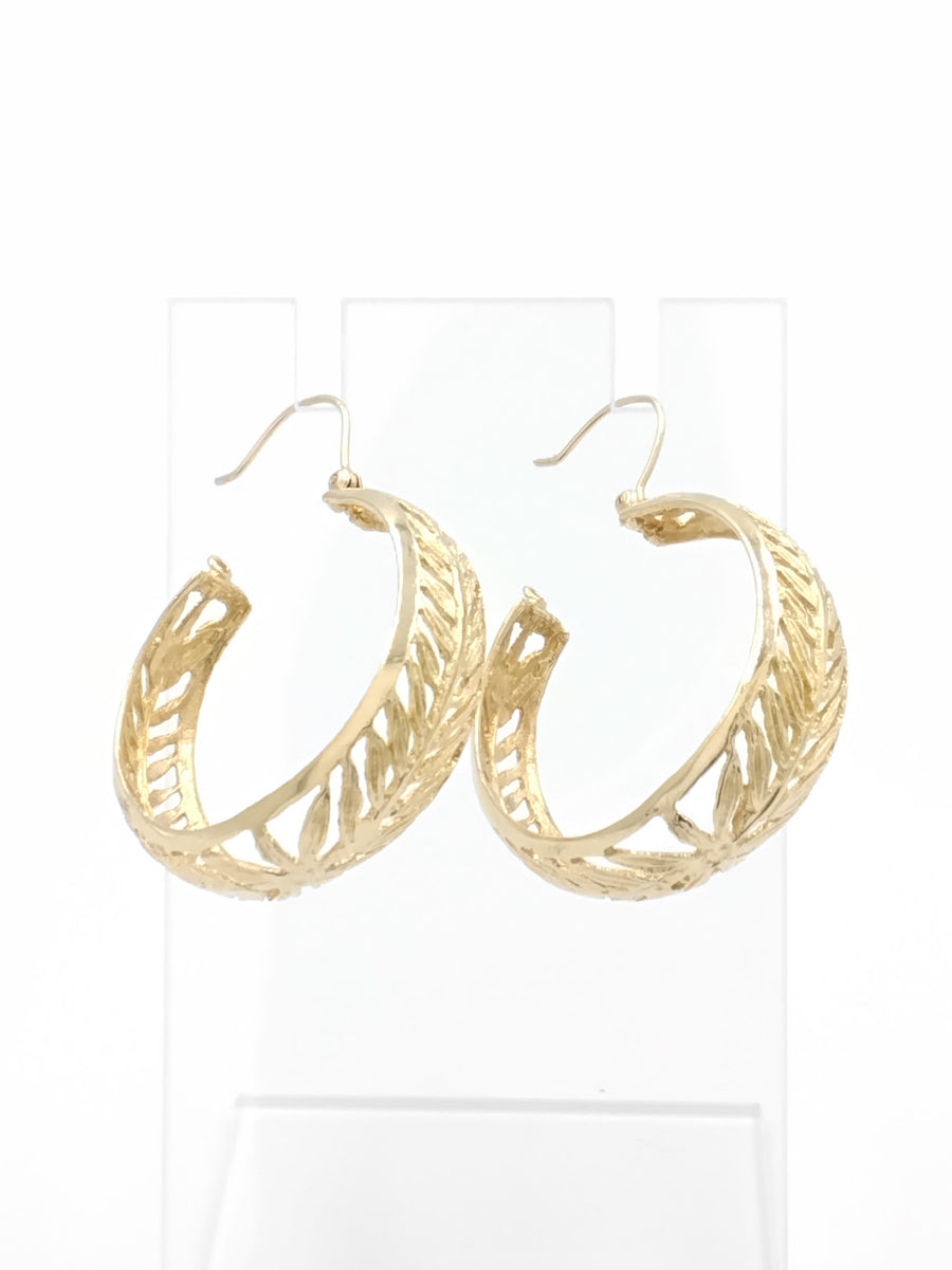 Bangle Earrings - Yellow Gold 14k (.585) 7.9 grams