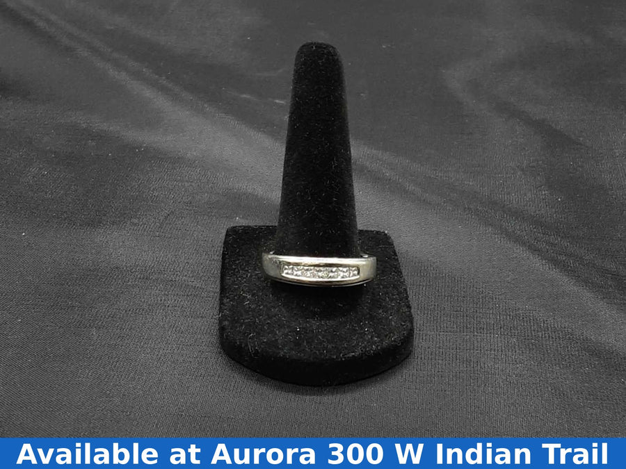 Ring - Wedding Band - White Gold 14k (.585) 5.7 grams Size 10