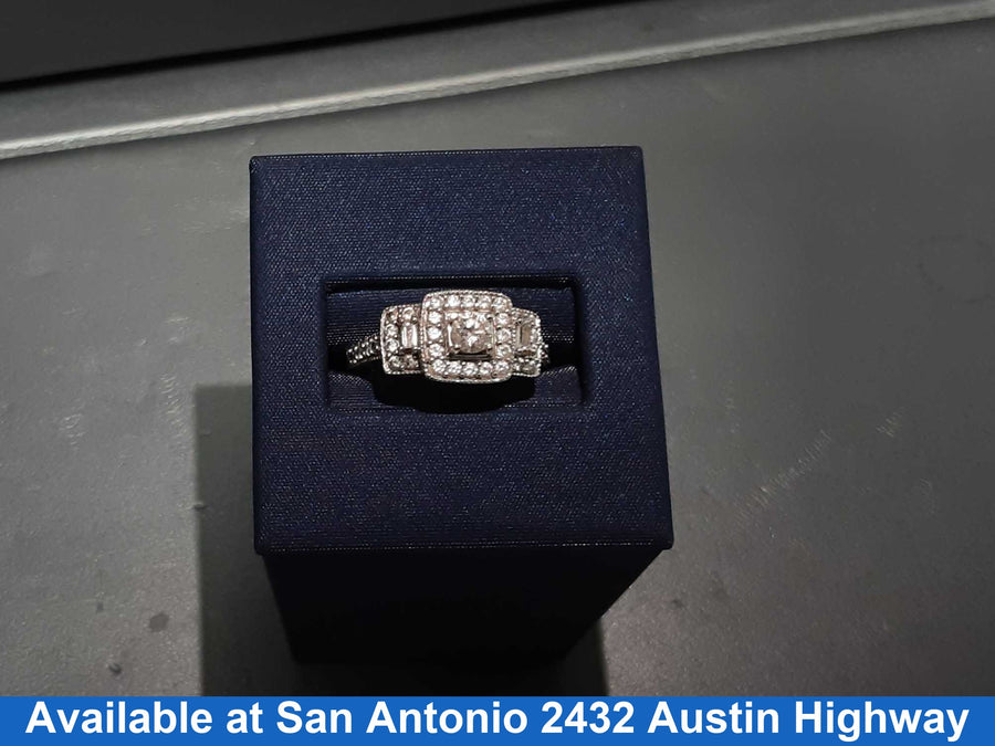 Women's Ring - White Gold 14k (.585) 4.8 grams Size 20