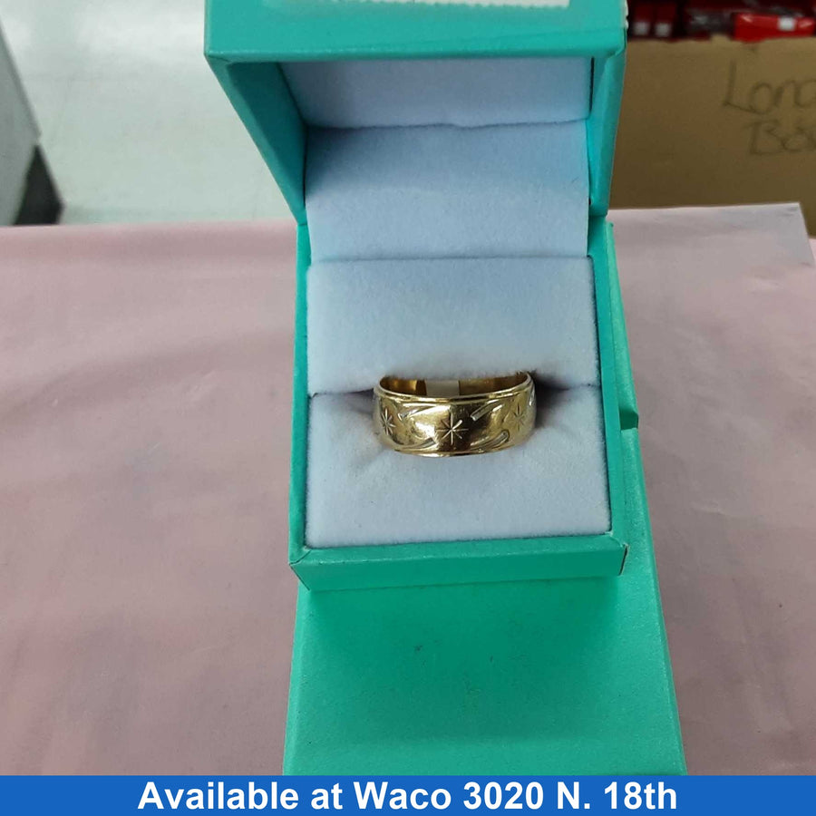 Ring - Wedding Band - Yellow Gold 14k (.585) 7.7 grams Size 10