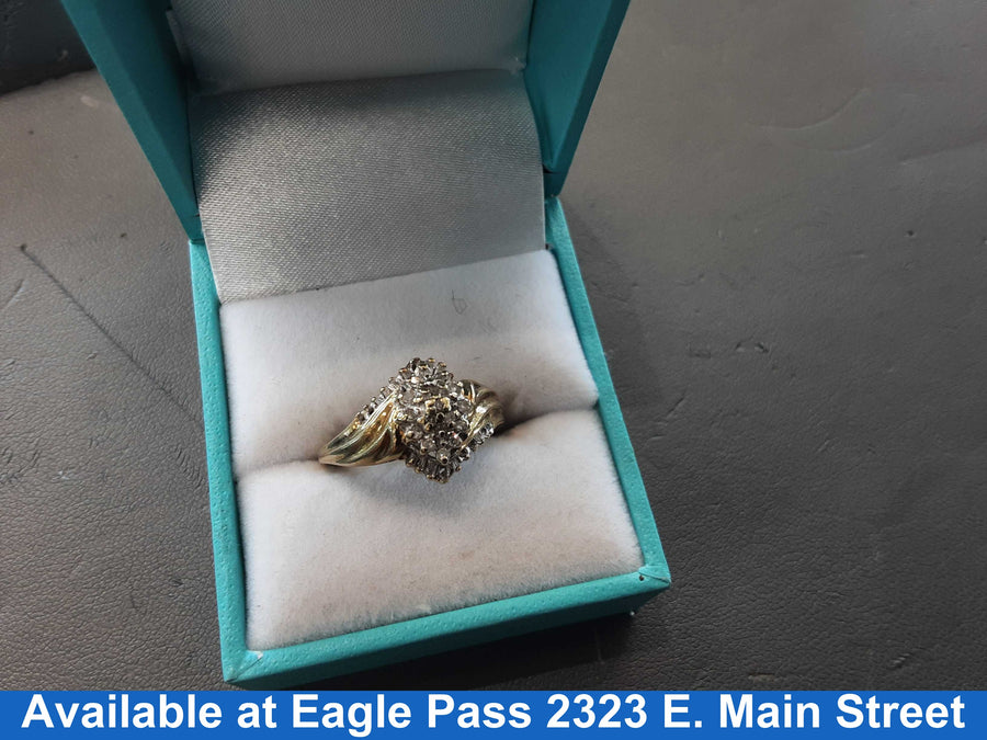 Women's Ring - Yellow Gold 10k (.417) 3 grams Size 7.5