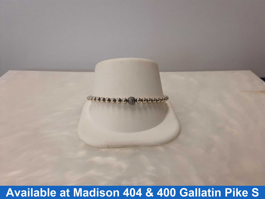 Bead Bracelet - Silver 11.3 grams 7 inch