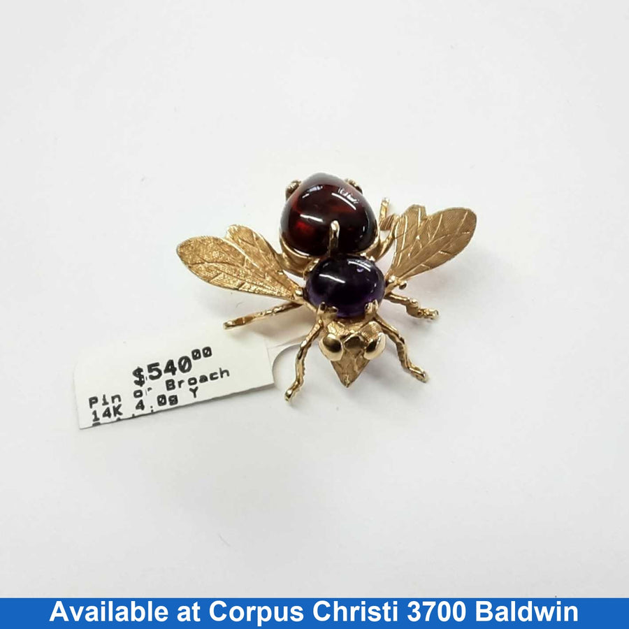 Broach - Yellow Gold 14k (.585) 3.6 grams