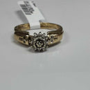 Ring - Engagement Set - Yellow Gold 10k (.417) 5 grams Size 9