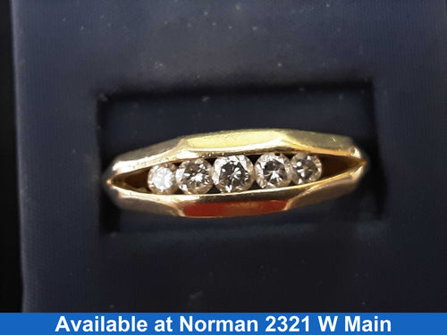 Ring - Wedding Band - Yellow Gold 14k (.585) 5.9 grams Size 12