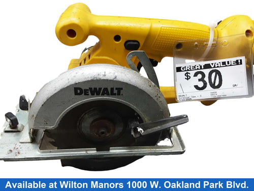 Dewalt Dw936 Yellow Cordless Circular Saw