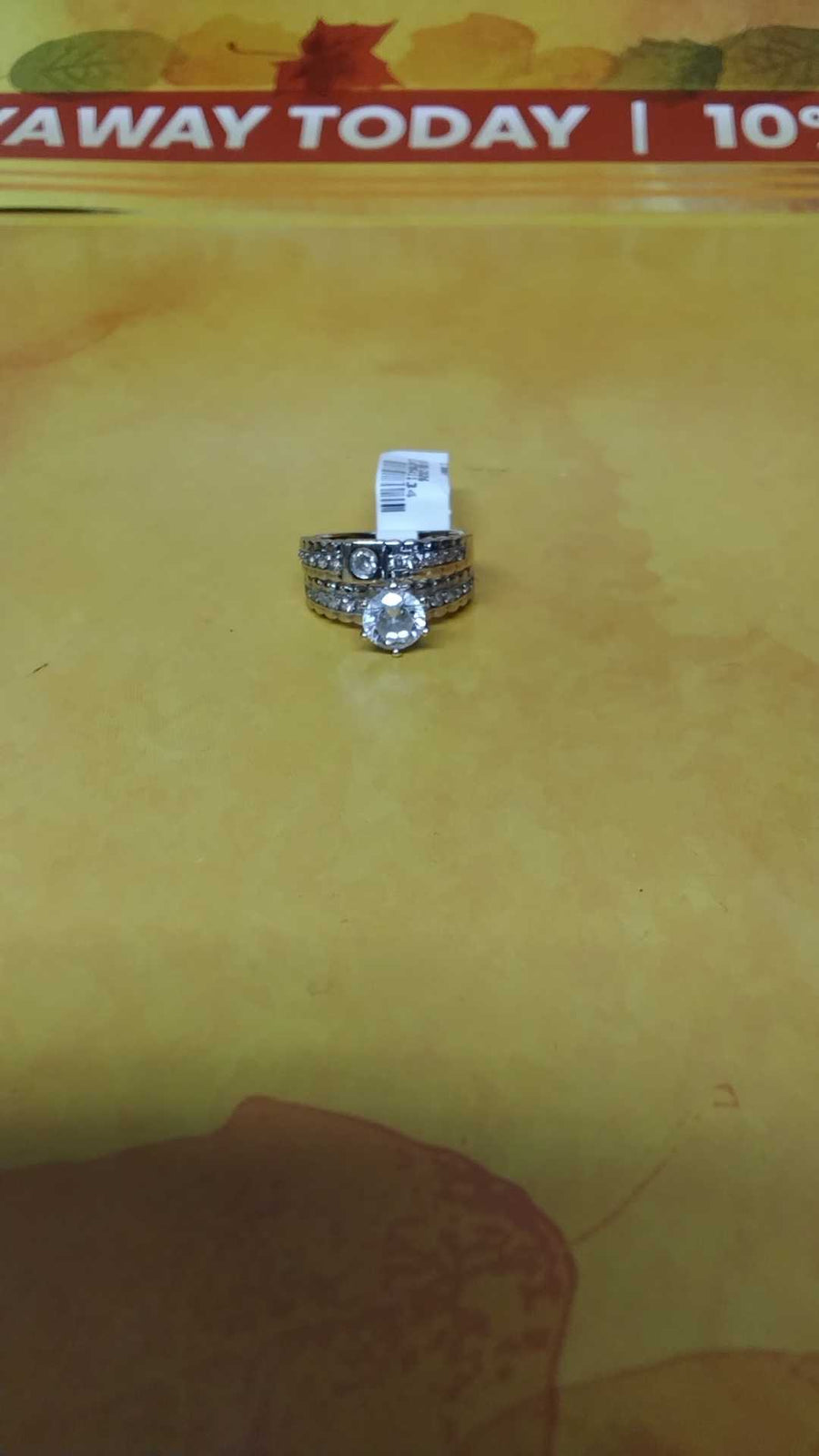 Ring - Engagement Set - Yellow Gold 14k (.585) 5.6 grams Size 8.5