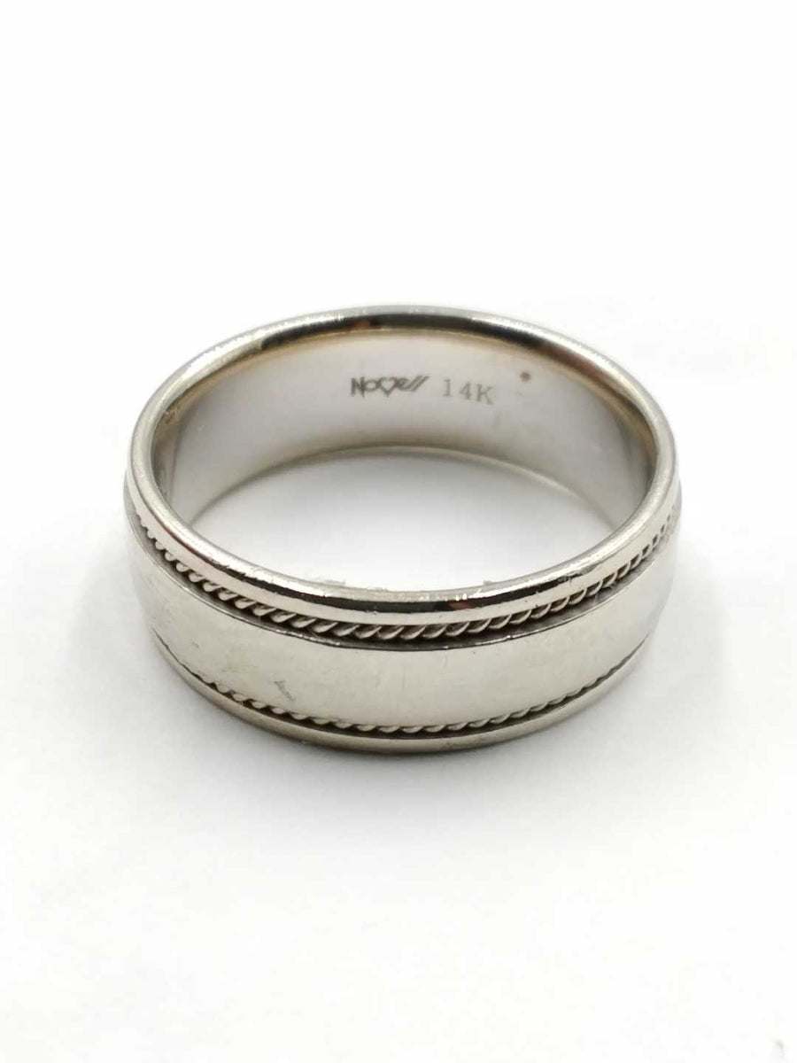 Men's Ring - White Gold 14k (.585) 11 grams Size 12