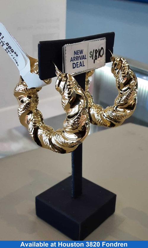 Shrimp Earrings - Yellow Gold 14k (.585) 13.4 grams
