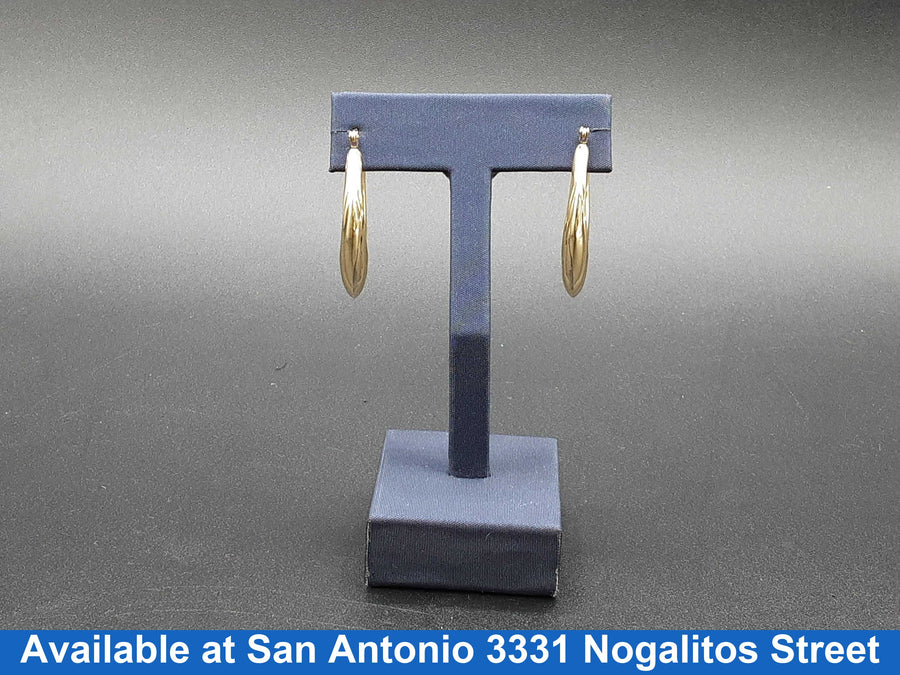 Bangle Earrings - Yellow Gold 10k (.417) 3.8 grams