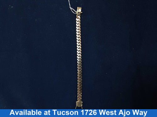 Cuban Link Bracelet - Yellow Gold 10k (.417) 61.6 grams 8 inch
