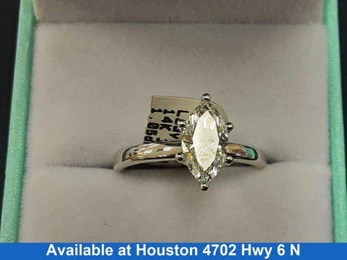 Women's Ring - Solitaire - Yellow Gold 14k (.585) 3.2 grams Size 5