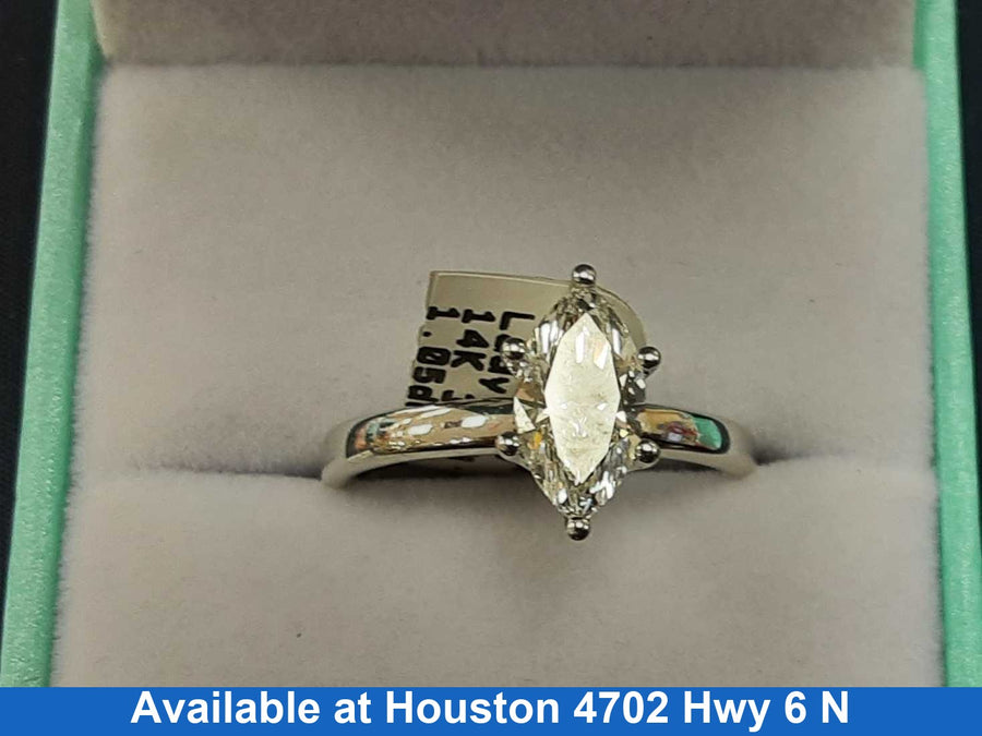 Women's Ring - Solitaire - Yellow Gold 14k (.585) 3.2 grams Size 5