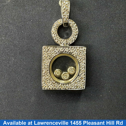 Diamond Pendant - White Gold 14k (.585) 7.2 grams