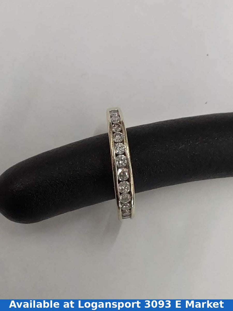 Women's Ring - Anniversary - White Gold 10k (.417) 2.3 grams Size 20