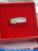 Ring - Wedding Band - White Gold 14k (.585) 5.1 grams Size 10.5