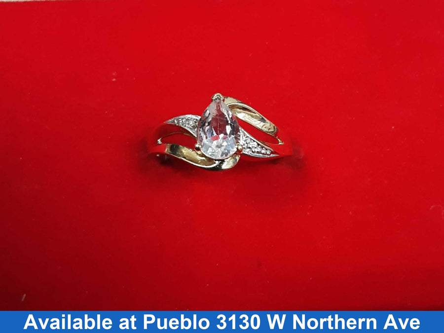 Women's Ring - Yellow Gold 10k (.417) 1.6 grams Size 5.5