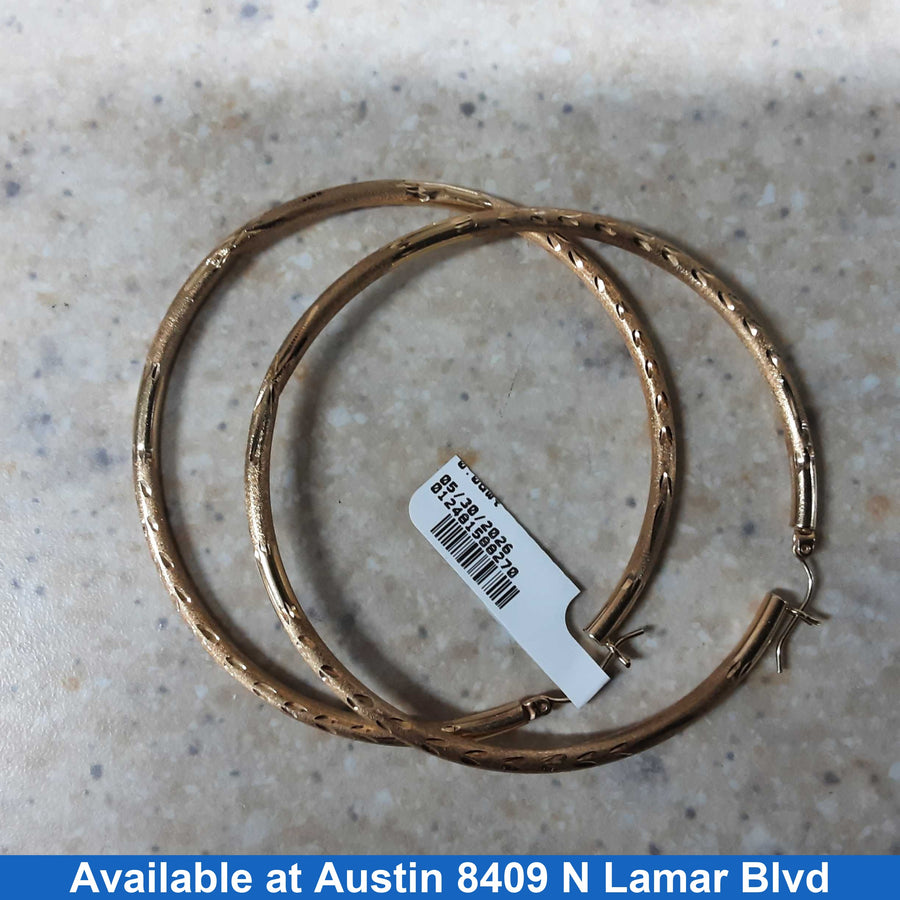 Bangle Earrings - Yellow Gold 14k (.585) 6.1 grams
