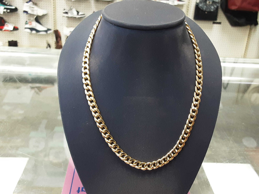 Cuban Link Chain - Yellow Gold 10k (.417) 14.6 grams 24 inch