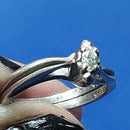 Women's Ring - Solitaire - White Gold 14k (.585) 2.8 grams Size 4